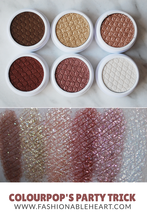 bbloggers, bbloggersca, canadian beauty bloggers, colourpop, colourpop cosmetics, party trick, eyeshadow, value set, prickly pear, moonshine, valley girl, birthday girl, cheap date, hot tamale, swatches, review, discontinued shades