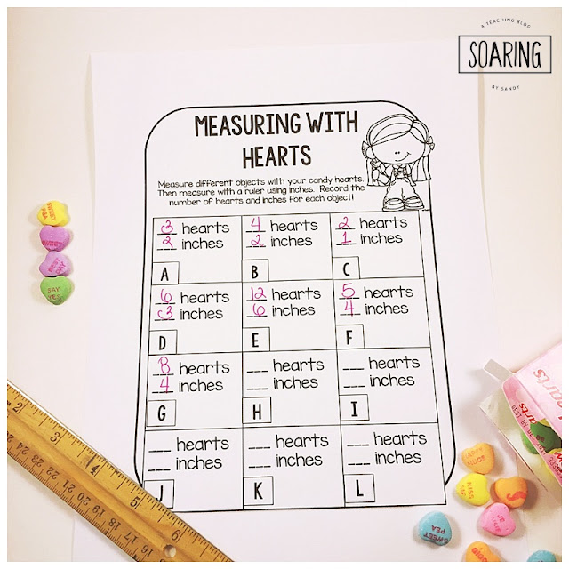 Do you have lots of left over candy hearts from Valentine's Day and aren't sure what to do with them? Here are some quick and easy ideas on ways you can use them for math review in your classroom! Free recording sheets included! 