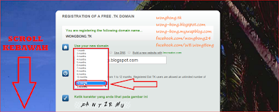 Pemilihan panjang waktu nama domain dalam hitungan bulan Cara mendaftarkan dan mendapatkan nama domain gratis diDOT TK