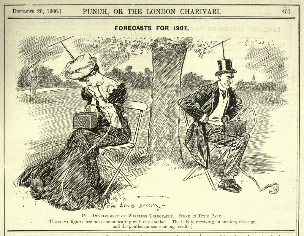A 1906 Issue of Punch Magazine Predicted How We All Act Now During