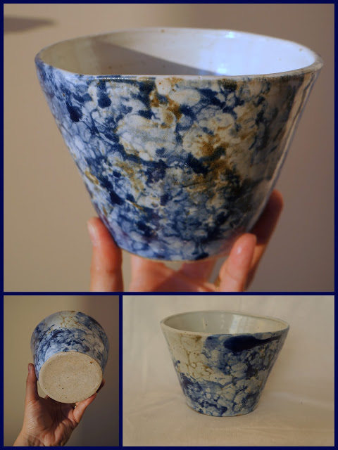 Bubble glazed pottery by Lily L.