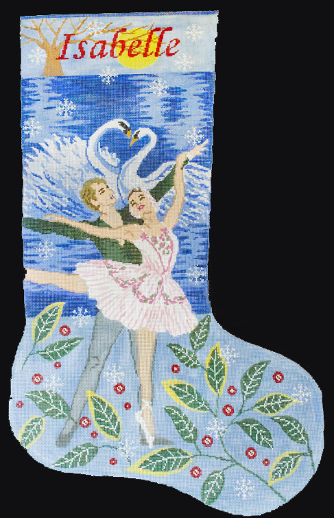Ballerina needlepoint christmas stocking Clearance