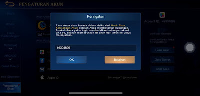 How to Unbind Mobile Legends Game Center Account 9