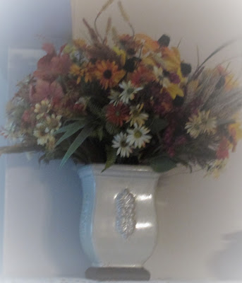 Flower bouquet in a vase- Vickie's Kitchen and Garden