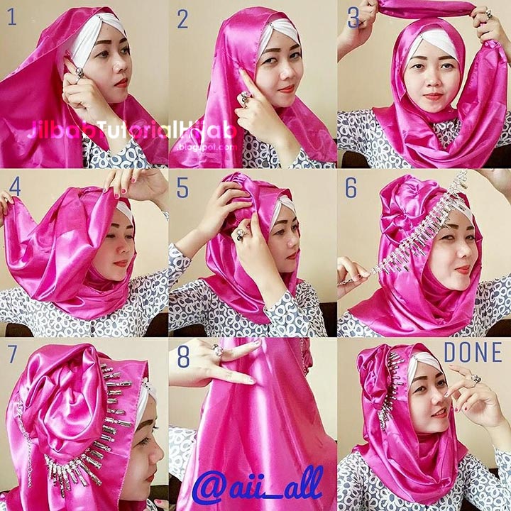 Tutorial Hijab Pashmina Glamour | 6 tutorial hijab pashmina untuk pesta jilbab tutorial hijab Tutorial Hijab Pashmina Glamour | 6 tutorial hijab pashmina untuk pesta jilbab tutorial hijab