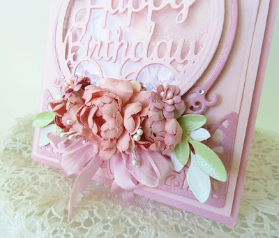 Victorian Paper Queen: Pretty in Pink Happy Birthday card