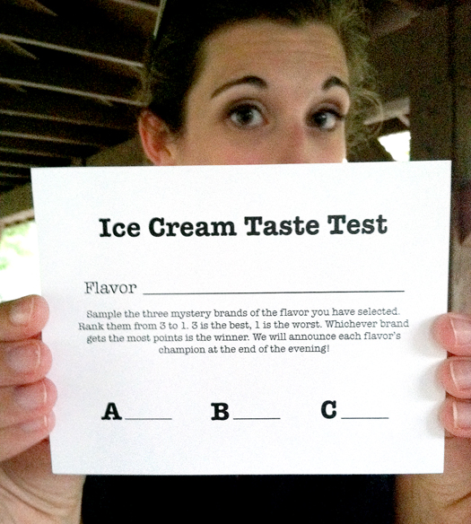 Making Home Homemade Ice Cream Taste Testing Party