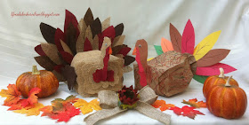 Sitting paper bag turkey craft