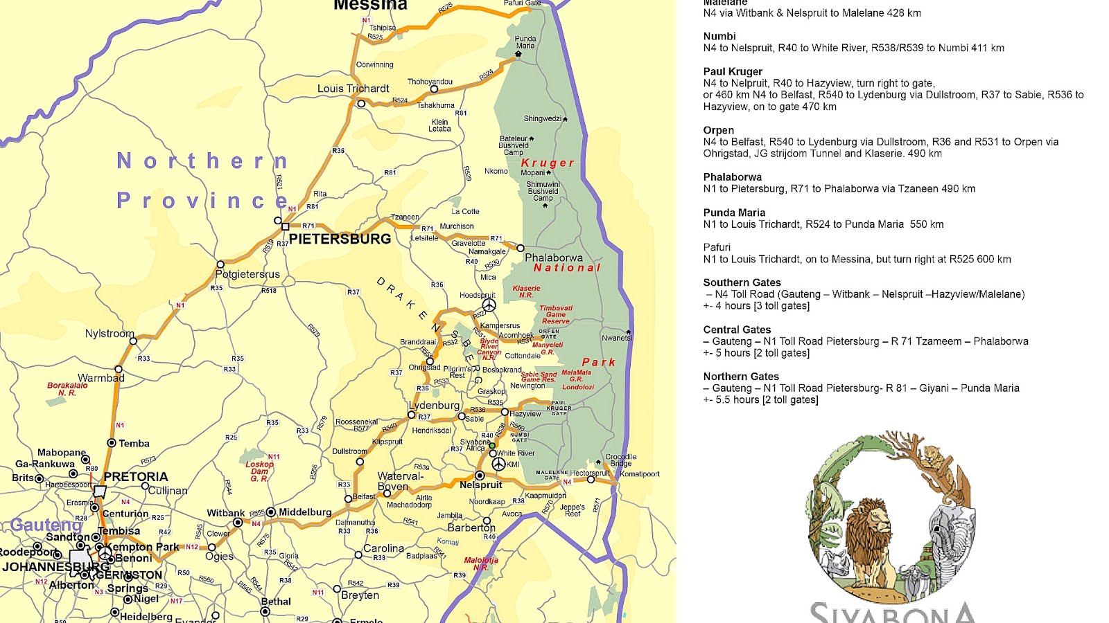 Johannesburg To Kruger National Park Trip to Park