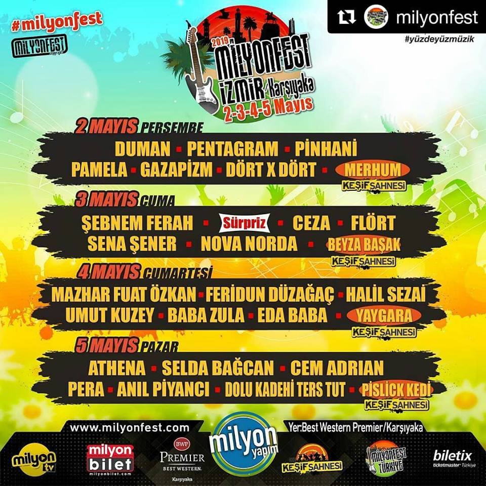 Milyonfest Izmir 2 5 Mayis 2019 Best Western Premier Izmirmag
