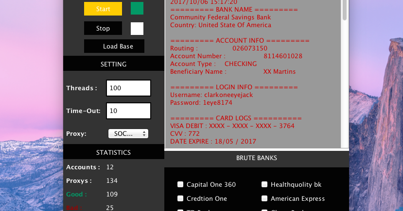 eSolutionsG: US Bank Brute Force 4.8.0