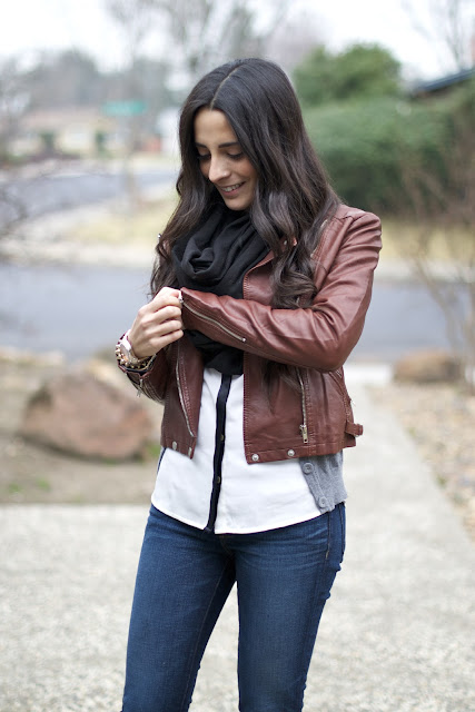 Restyle.Restore.Rejoice: Brown Leather Jacket