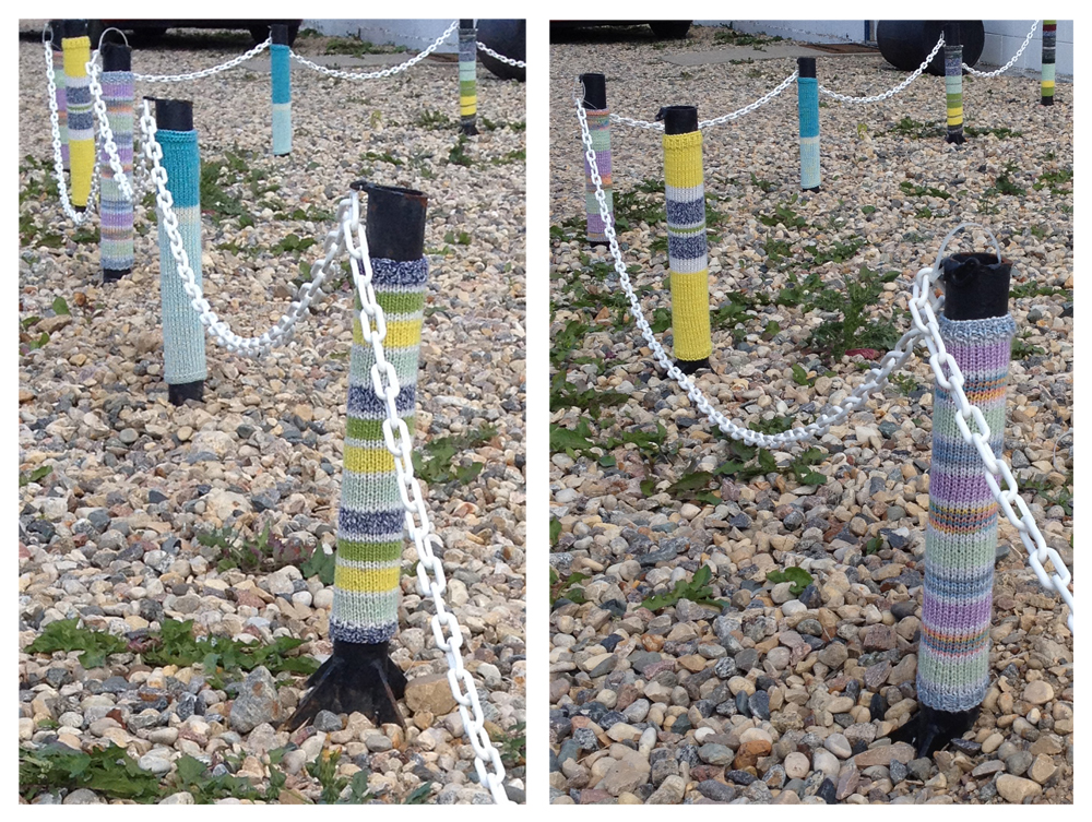 knotsewcute yarn bombing in saskatchewan.