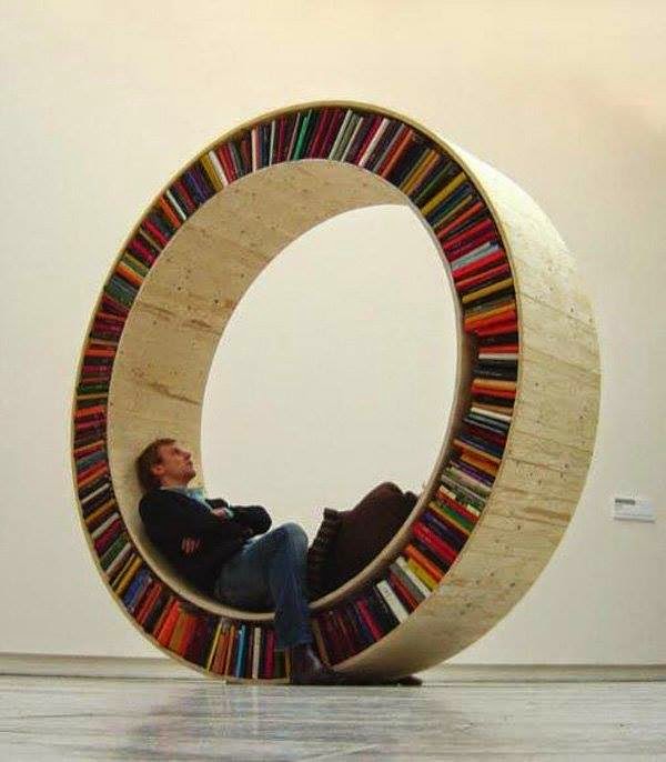 librero diseño circular