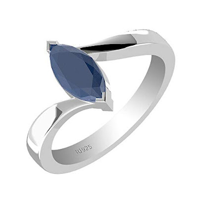 blue sapphire silver rings