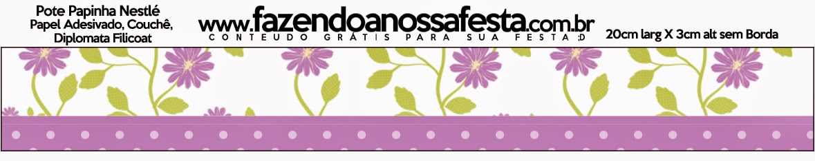Etiquetas para Imprimir Gratis de Flores Moradas.