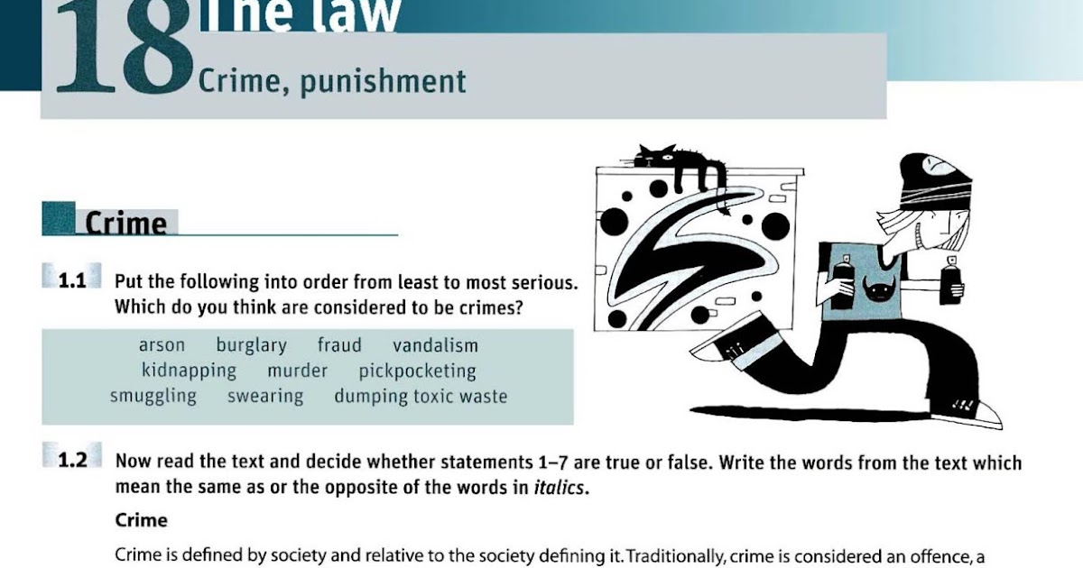 Unit 18 The law Crime, punishment