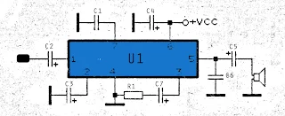 TA7066 amplifier circuit
