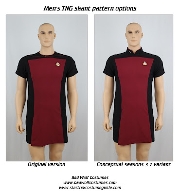 Star Trek TNG men's skant sewing pattern
