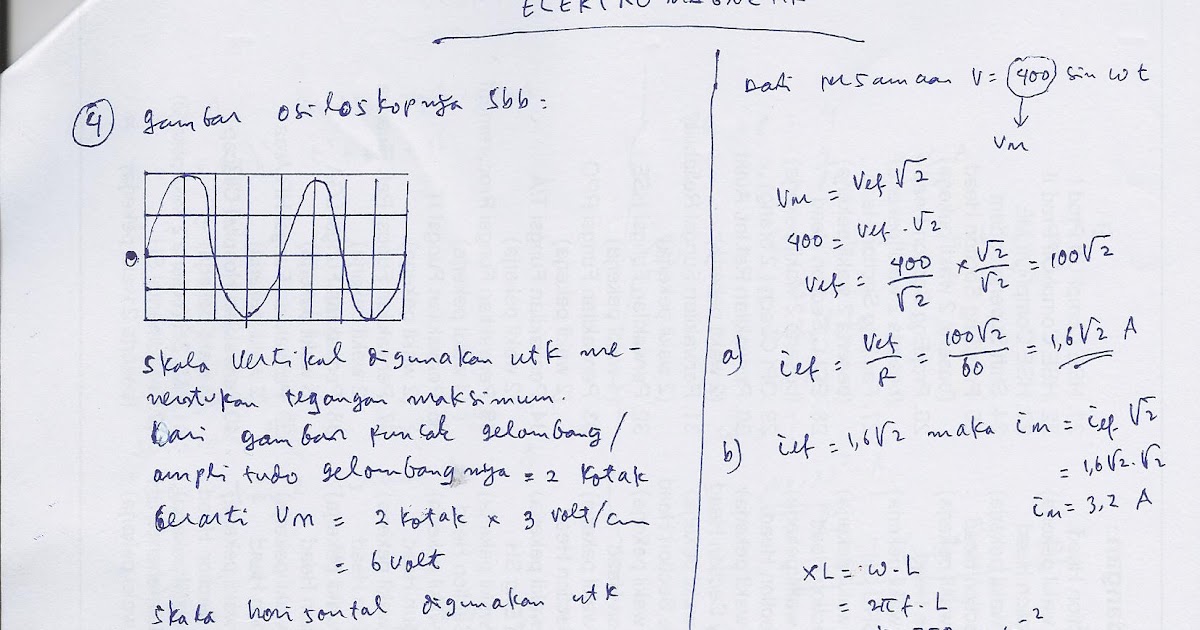 Contoh Soal Induksi Dan Pembahasannya