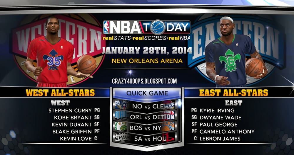 NBA 2k14 2014 All-Star Complete Patch with 2014 All-Star Roster
