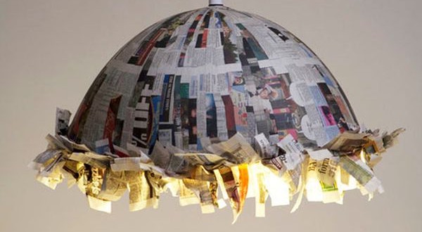 home decoration with newspaper