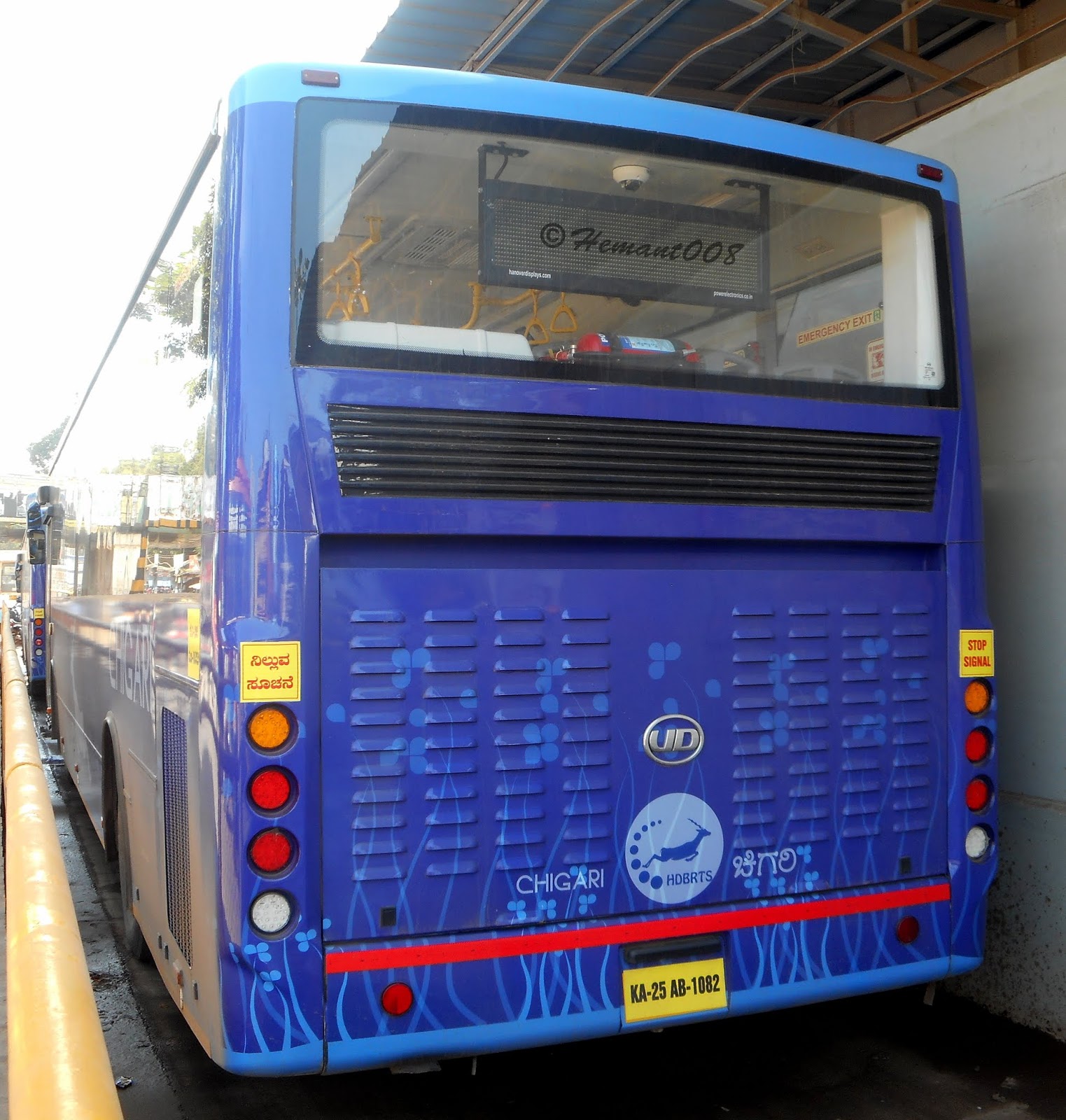 Hemant AutoclickZ HubliDharwad Bus Rapid Transit System Volvo UD