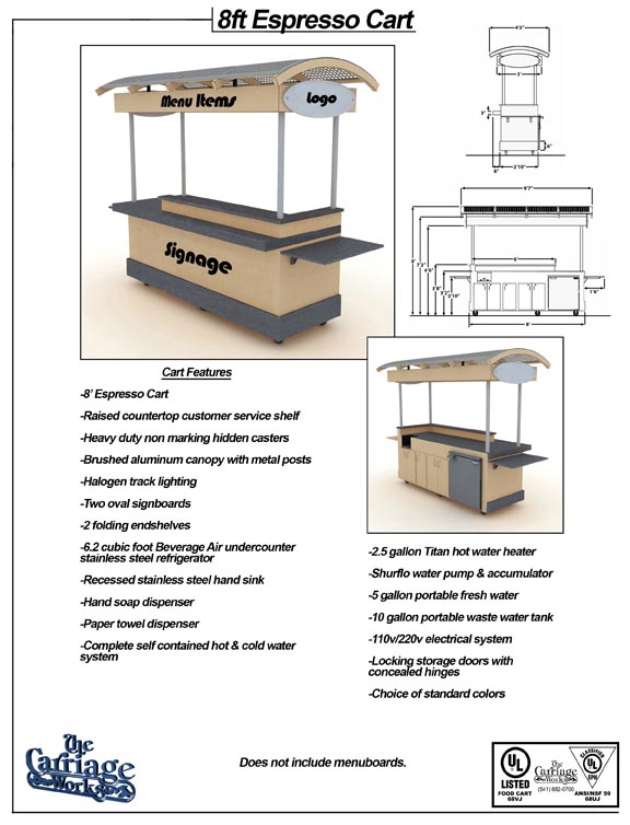 Mall Kiosks Espresso carts