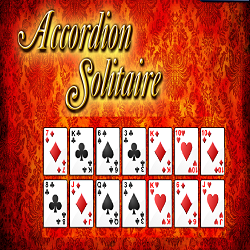 Accordion Solitaire Card Game