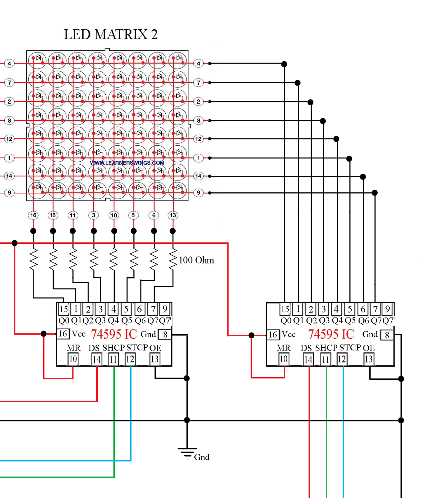 Led Matrix Circuit Diagram