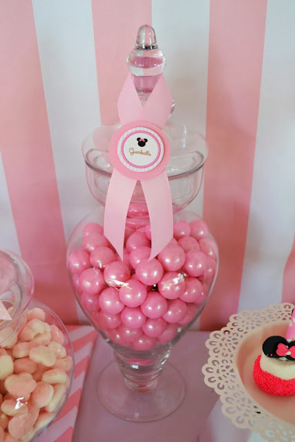 shimmering pink gumballs