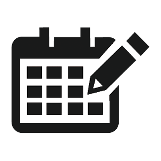Vector illustrator calendar mono icon for designer and Developer .
