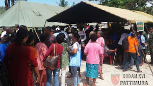 Kodam XVI/Pattimura Gelar Baksos Kesehatan di Porto Haria