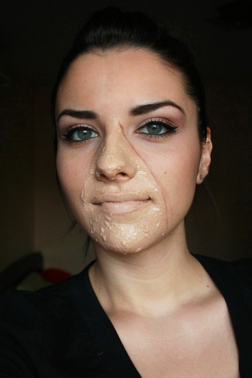 Deea Make Up Halloween Make Up Unzipped Face