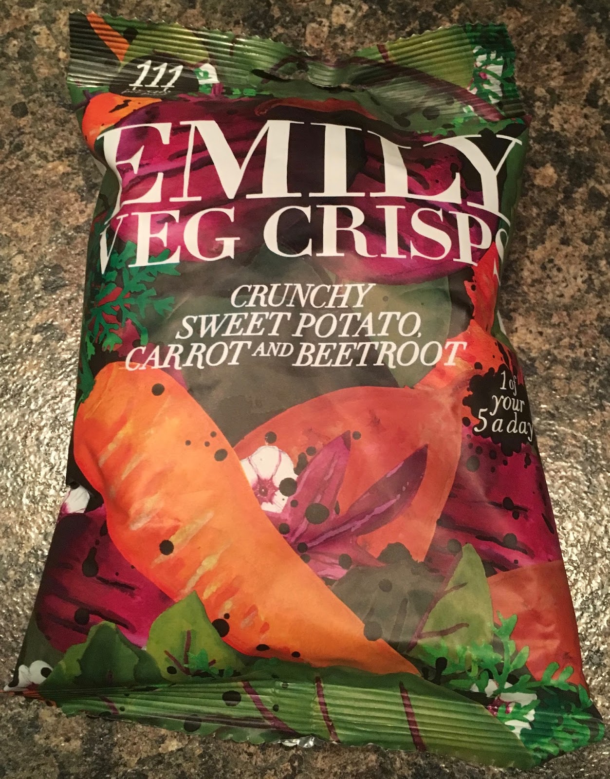 FOODSTUFF FINDS Emily Veg Crisps Sweet Potato, Carrot and Beetroot
