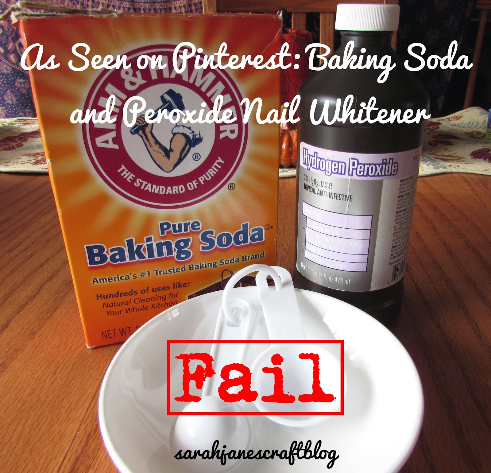 As Seen on Pinterest: Baking Soda and Peroxide Nail Whitener