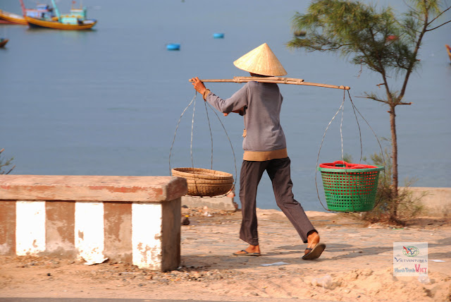 Cảng cá Mũi Né một ngày nắng đẹp