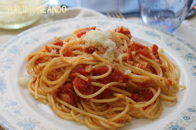Spaguetti all´amatriciana GALIMONEANDO