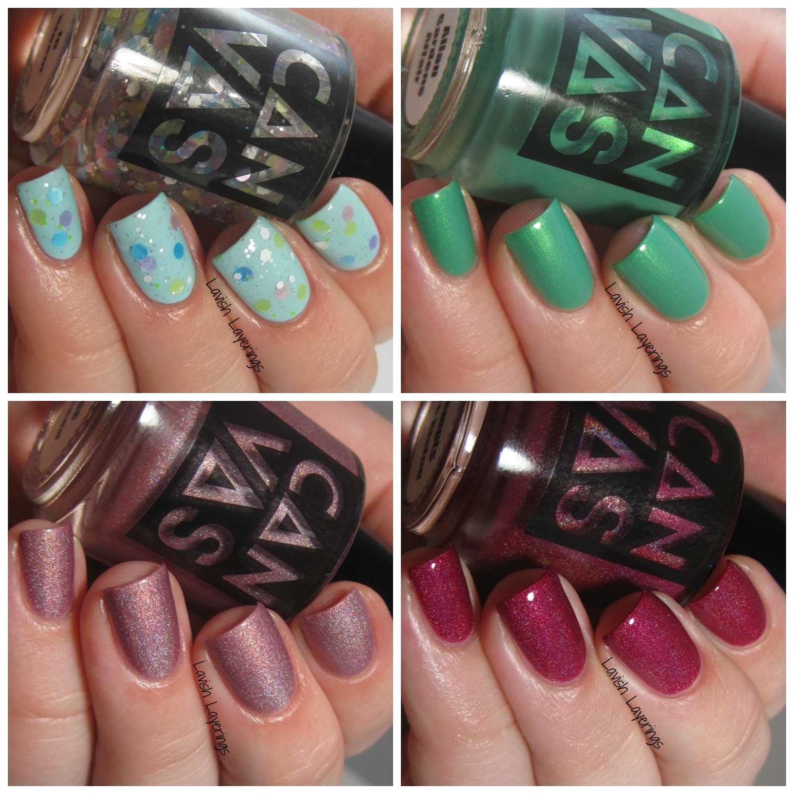 Lavish Layerings: CANVAS Lacquer Spring Fling Collection
