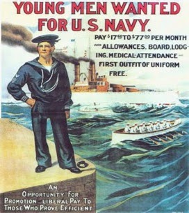 ВМС США плакат призыва в службу