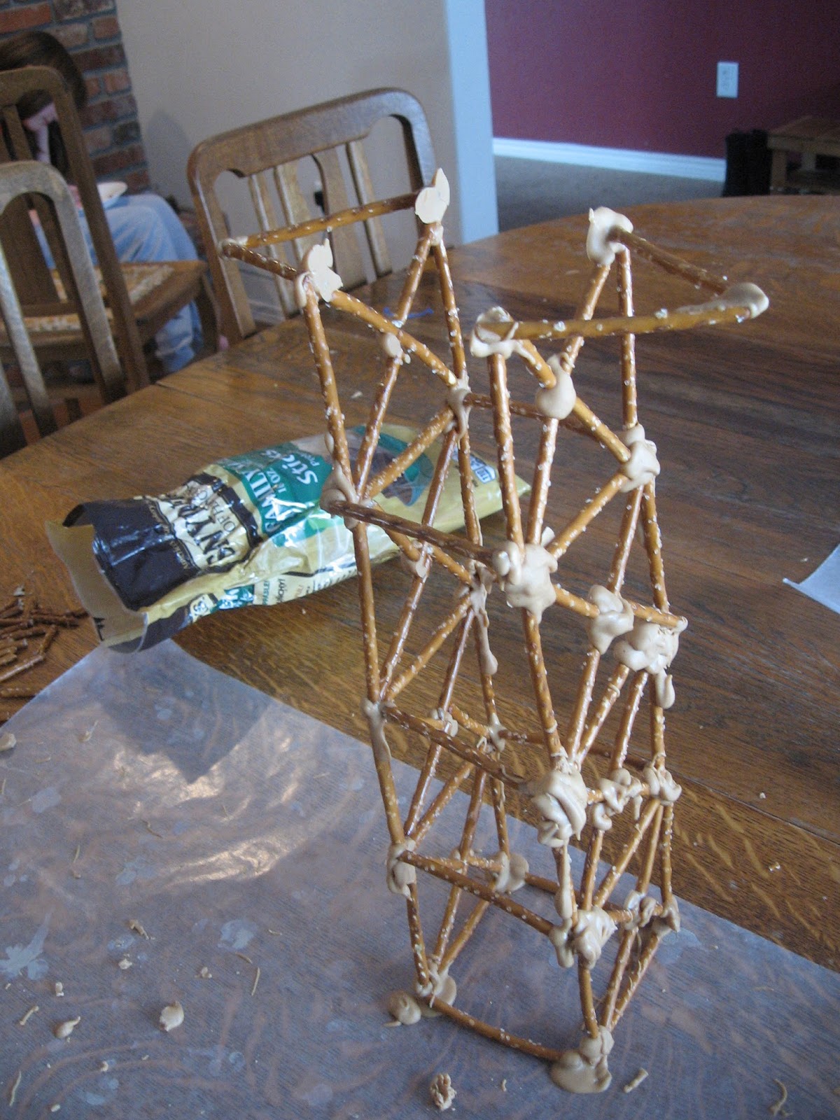 Almost Unschoolers A Pretzel Stick Tower