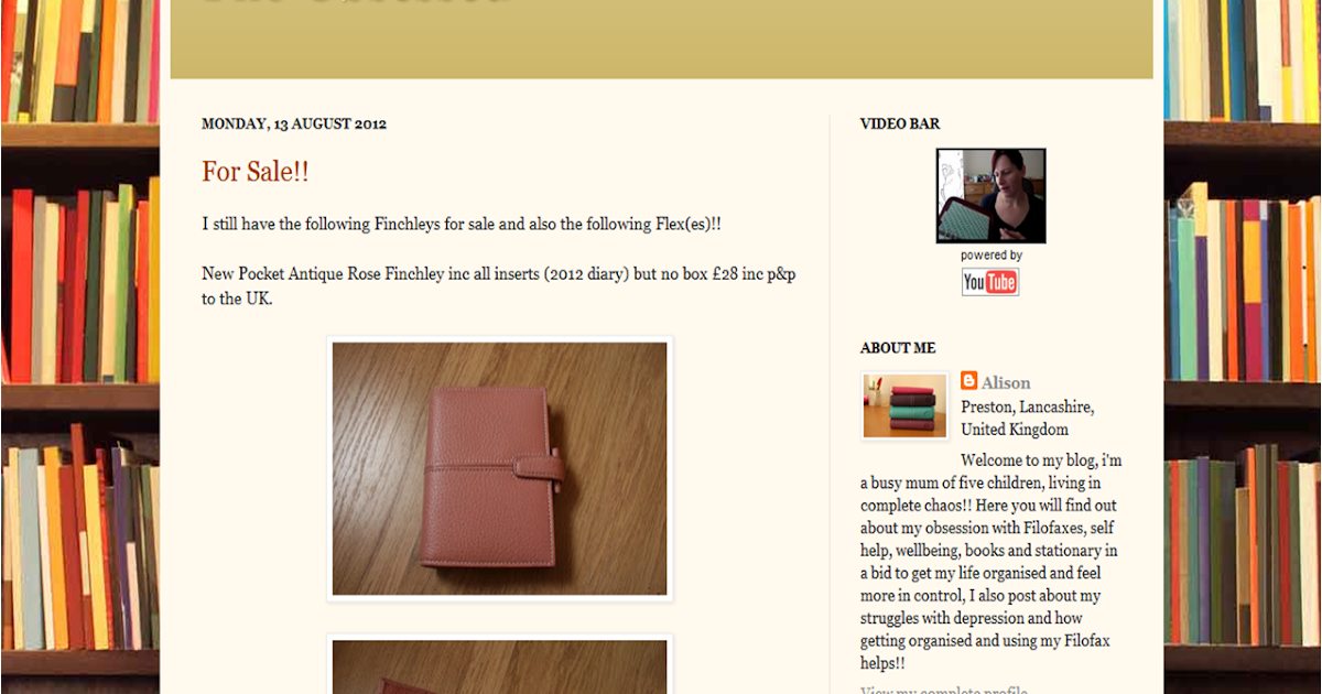 My Life All in One Place: Filofax Blog of the Week: Filo Obsessed