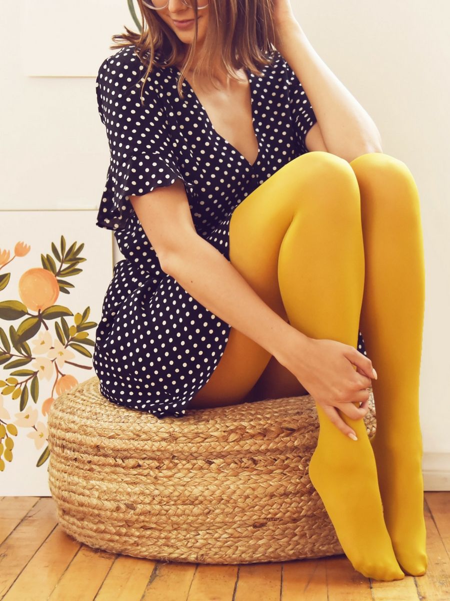 Mustard tights Fashionmylegs The tights and hosiery blog
