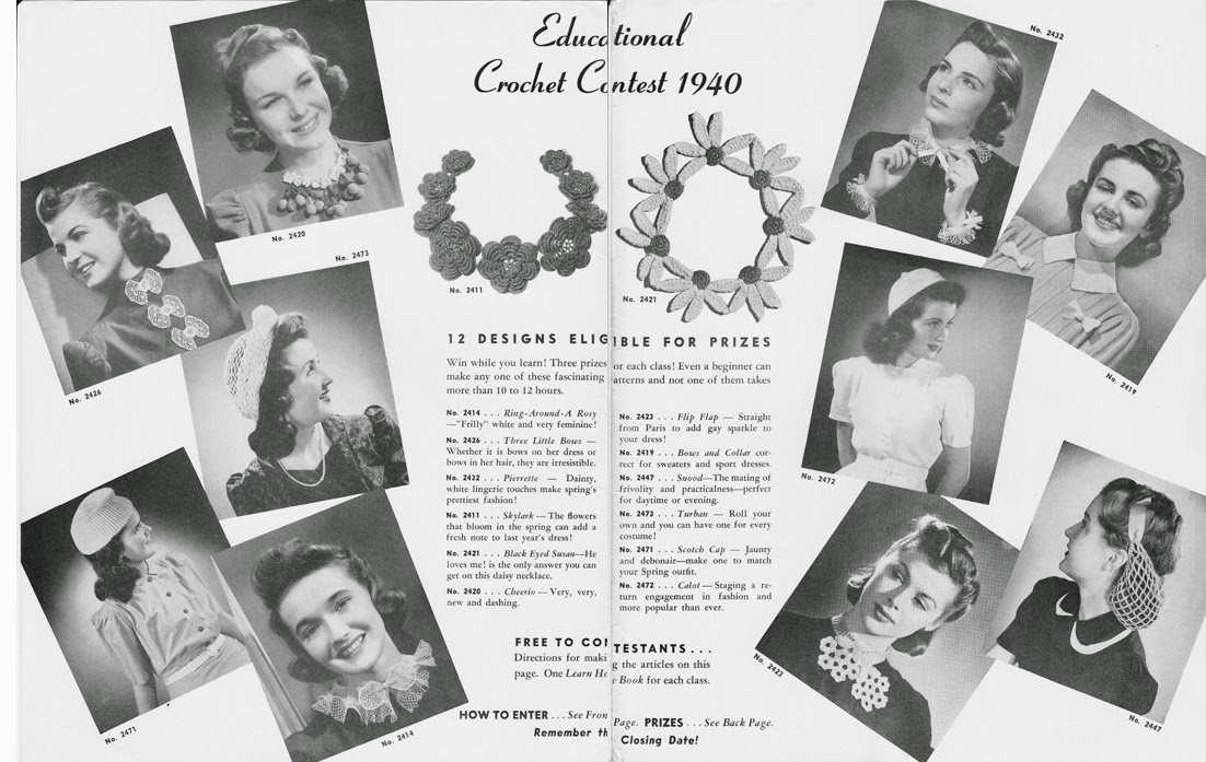 Crochet Hat Collar Patterns from Spool Cotton Company