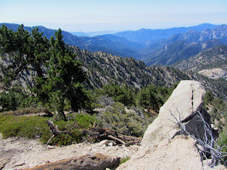 View south from the middle summit of Mt. Williamson (2844’)