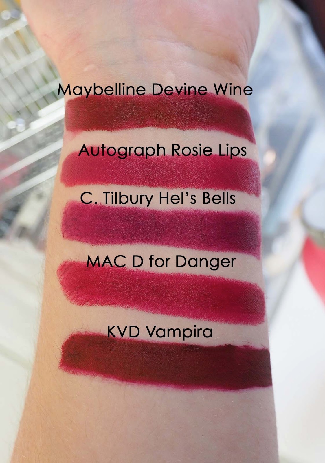 Top 5 Autumn Lipsticks Swatches