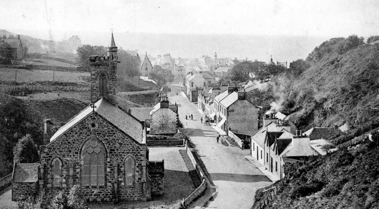Tour Scotland Old Photograph Heugh Road Portpatrick Scotland