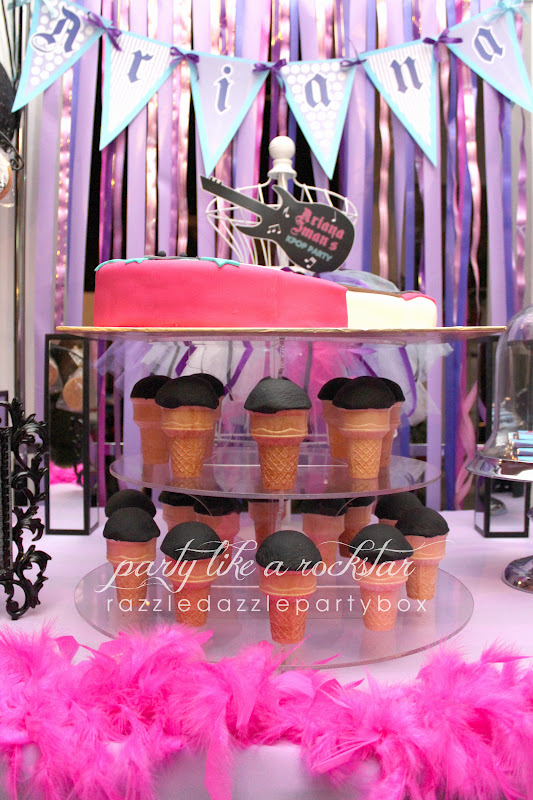 Razzle Dazzle Party Box Theme Birthday Party KPop/Rockstar