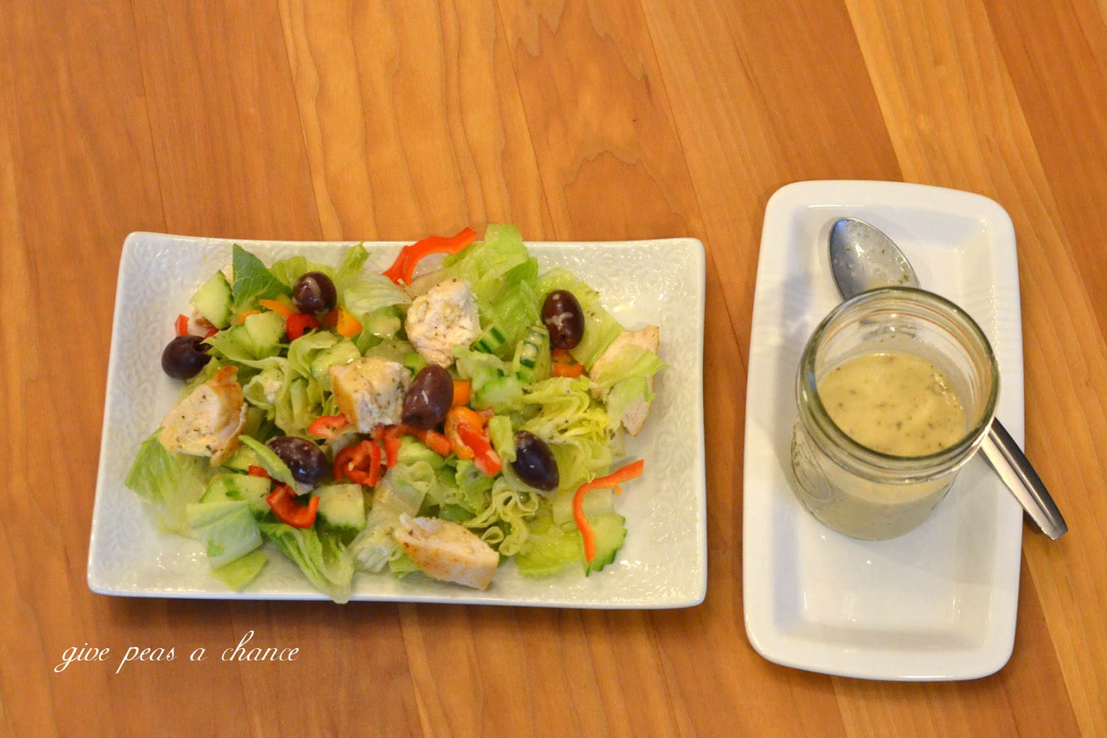 Give Peas a Chance Greek Salad Dressing
