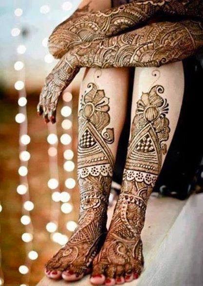 Henna bridal mehndi designs